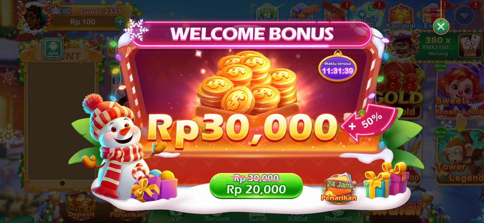 Bonus pendaftaran hingga 50% di Gowin789 - klaim sekarang untuk pengalaman bermain terbaik!